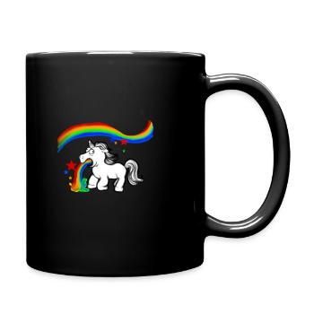 unicorn - Full Colour Mug - black - Right