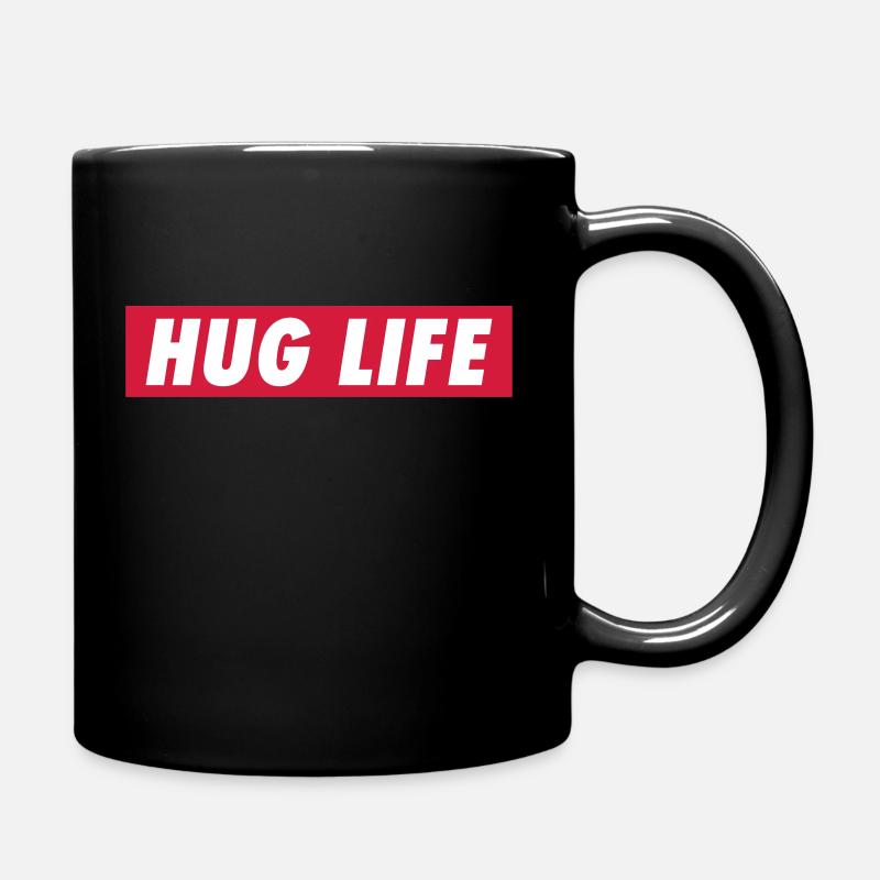 Hug Life Street Style logo - Mug uni - noir