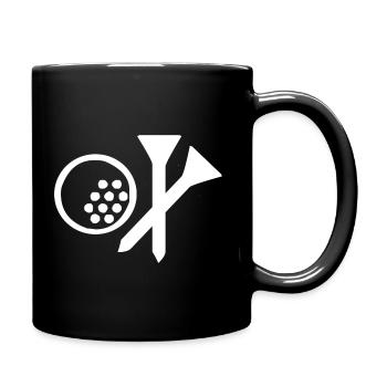 Golf Golf Ball Golf Course Golfer - Full Colour Mug - black - Right