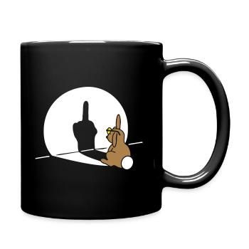 Fuck you very much 3c Blck Shirts - Tasse einfarbig - Schwarz - Rechts
