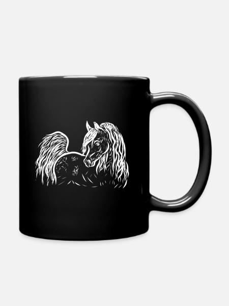 Araber Pi white - Tasse einfarbig - Schwarz