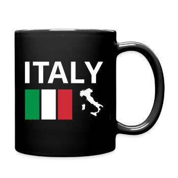 Italie Drapeau Italien Drapeau Italien - Mug uni - noir - Droite