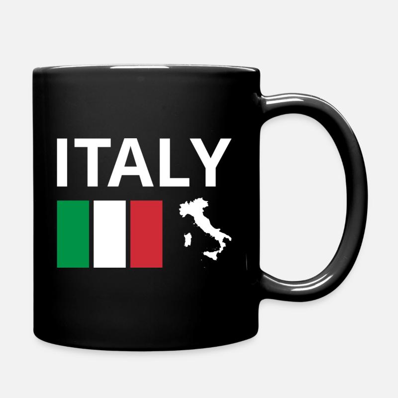 Italie Drapeau Italien Drapeau Italien - Mug uni - noir