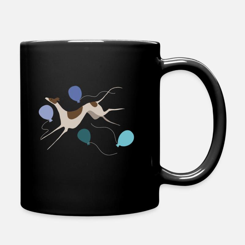 Sauts de lévriers et ballons - Mug uni - noir