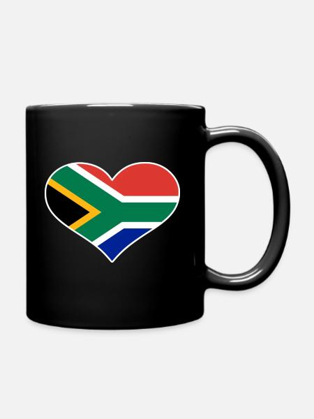 South Africa - Full Colour Mug - black