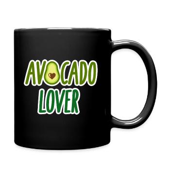 Avocado - Tasse einfarbig - Schwarz - Rechts