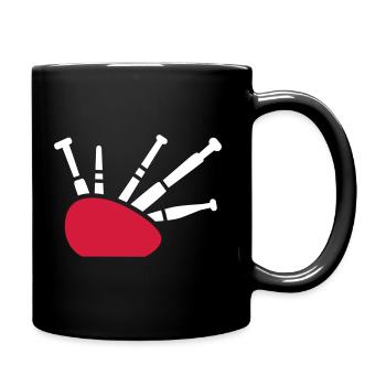 Dudelsack - Tasse einfarbig - Schwarz - Rechts
