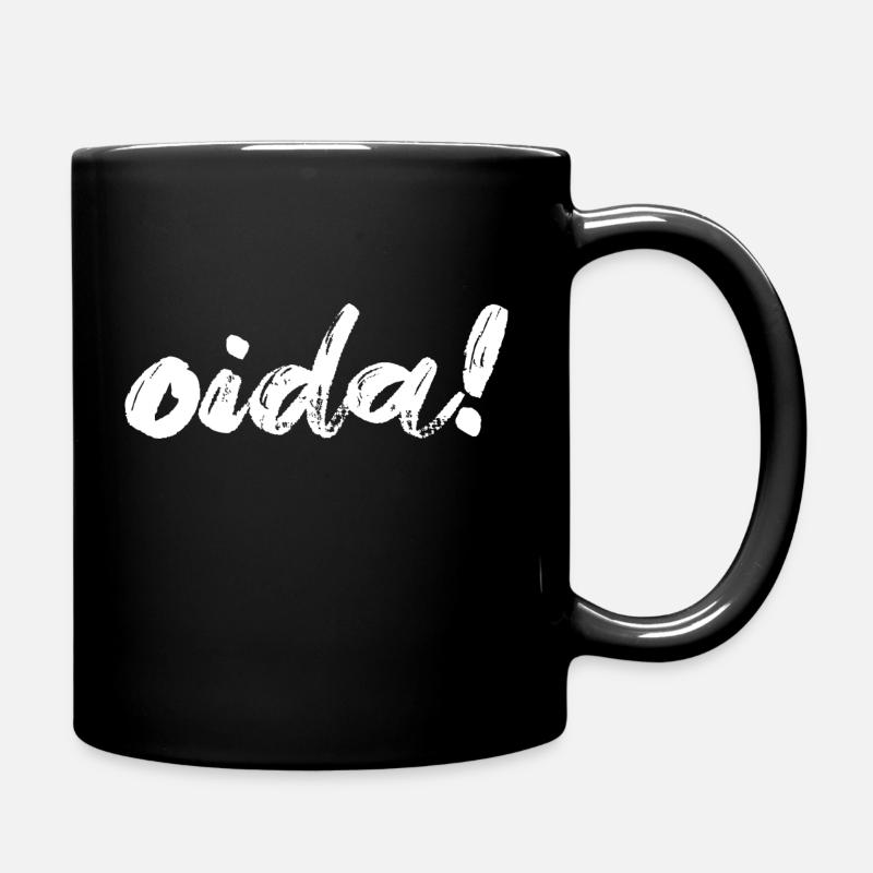 oida! - Partnershirt - Tasse einfarbig - Schwarz