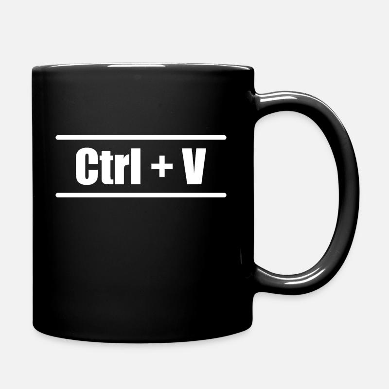 Ctrl C Ctrl V Genitori Aspetto partner famiglia figlio - Tazza monocolore - nero