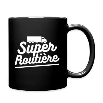 Super routière T-shirt routière cadeau camionneuse - Mug uni - noir - Droite