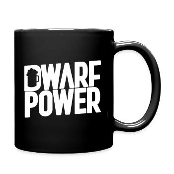 dwarf power - Full Colour Mug - black - Right