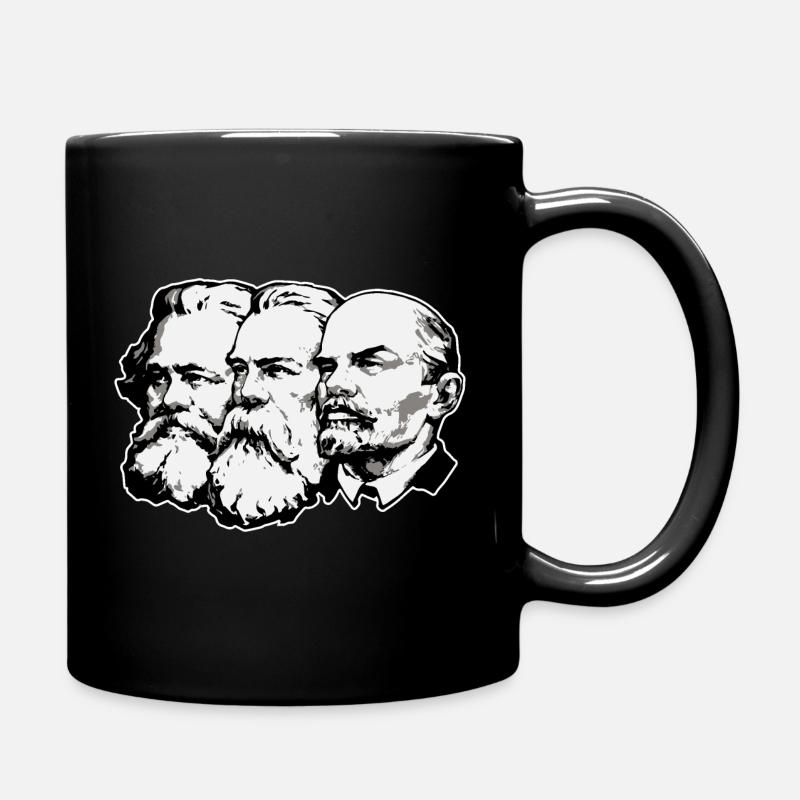 Marx – Engels – Lenin - Tasse einfarbig - Schwarz