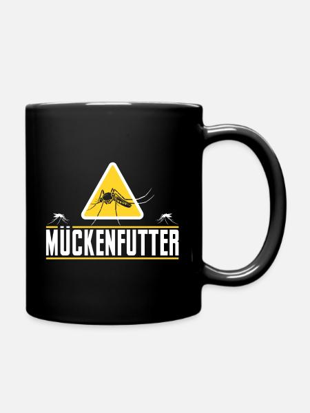 Mückenfutter - Tasse einfarbig - Schwarz