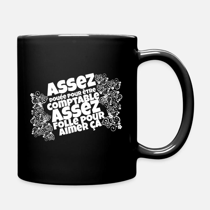 Comptable Folle - Mug uni - noir