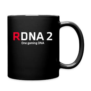 RDNA 2 One Gaming DNA custom design - Full Colour Mug - black - Right