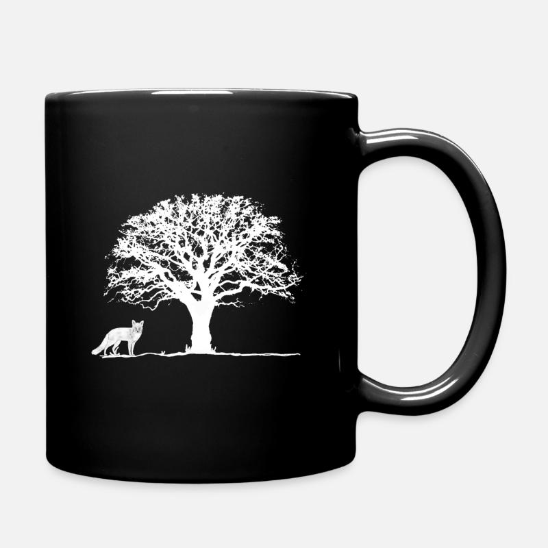 Arbre et renard - Mug uni - noir