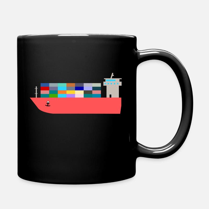 Porte-conteneurs - Mug uni - noir