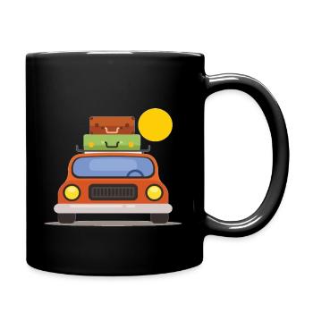 voiture - Mug uni - noir - Droite