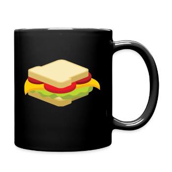 sandwich - Mug uni - noir - Droite