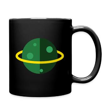 Saturn - Tasse einfarbig - Schwarz - Rechts