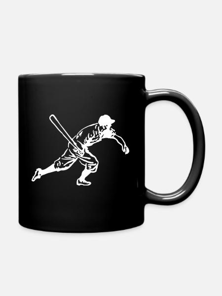 Baseball Baseballspieler Baseballspiel - Tasse einfarbig - Schwarz