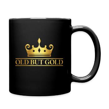 Old but gold with crown, old but gold king - Full Colour Mug - black - Right