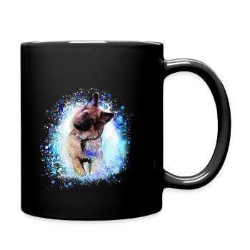 chien de berger,chien de berger, chien de berger allemand, - Mug uni - noir - Droite