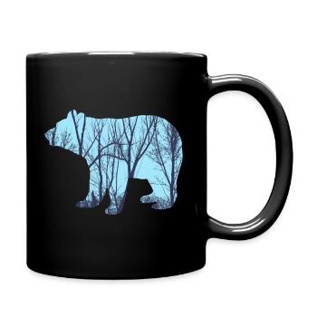 animal trees graphic graphic - Full Colour Mug - black - Right