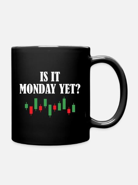 Trader dividende graphique Bourse Finance Actions - Mug uni - noir