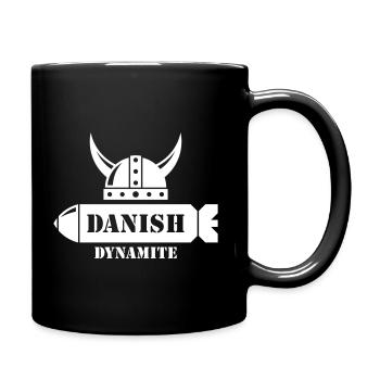 Danish Dynamite (Dänemark / Wikinger / Geschoss) - Tasse einfarbig - Schwarz - Rechts