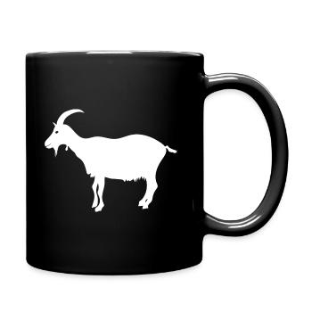 Chèvre chèvres chèvres chèvres drôles animaux de ferme - Mug uni - noir - Droite