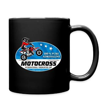 Kinder Motocross - KIDS MX - Full Colour Mug - black - Right