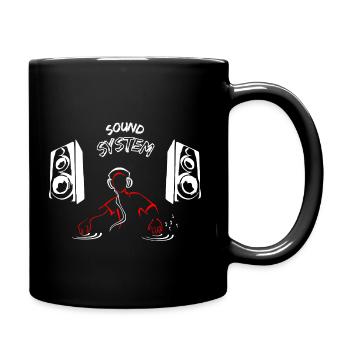 Sound system - Full Colour Mug - black - Right