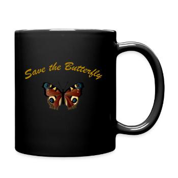 butterfly 3 by Miria - Tasse einfarbig - Schwarz - Rechts