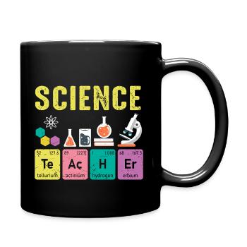 Science Teachers Regular Elements - Full Colour Mug - black - Right