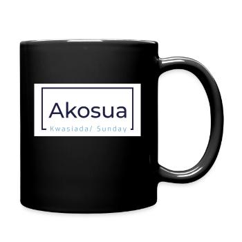 Akosua - Tasse einfarbig - Schwarz - Rechts