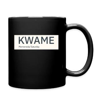 Kwame - Tasse einfarbig - Schwarz - Rechts