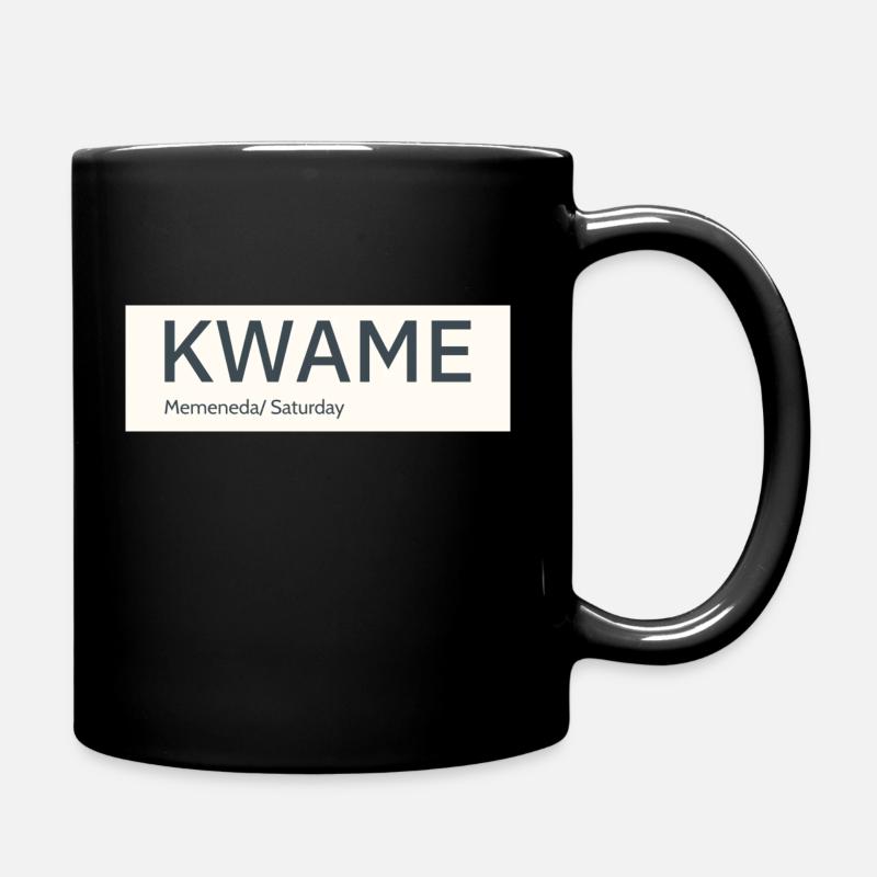 Kwame - Tasse einfarbig - Schwarz
