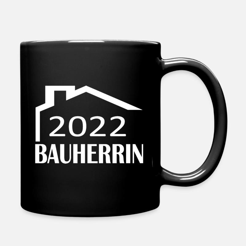 Bauherrin 1 w - Tasse einfarbig - Schwarz
