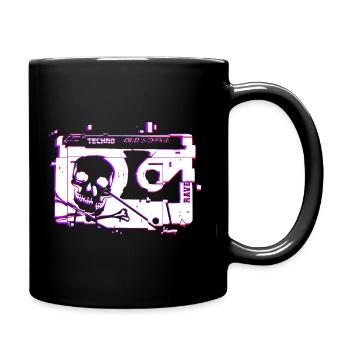 Techno Old School - Mug uni - noir - Droite