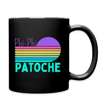 Philippe et patoche - Mug uni - noir - Droite
