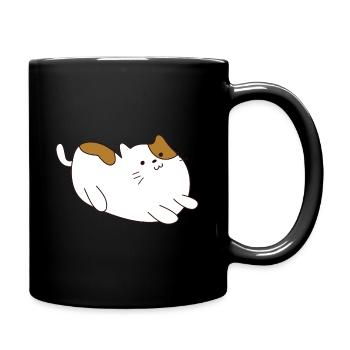 Chat dessiné 4 - Mug uni - noir - Droite