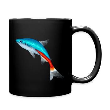 Neon Salmler - Tasse einfarbig - Schwarz - Rechts