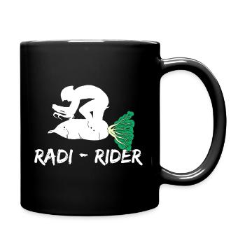 Bicycle Radish Heartbeat Road Bike Sport Radi Food - Full Colour Mug - black - Right