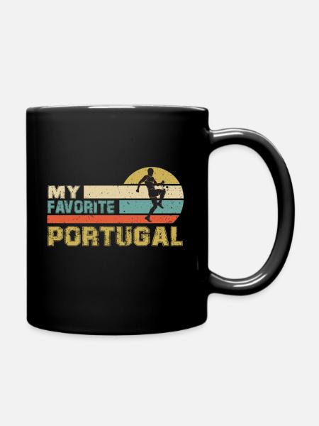 Portugal Fußball Fussball Soccer 2022 - Tasse einfarbig - Schwarz