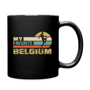 Belgium Soccer Football 2022 WM - Mug uni - noir - Droite