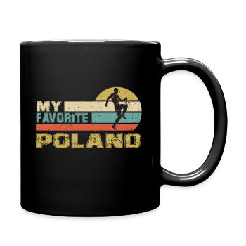 Poland Soccer Football 2022 WM - Mug uni - noir - Droite