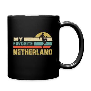 Netherlands Soccer Football 2022 WM World Cup - Mug uni - noir - Droite