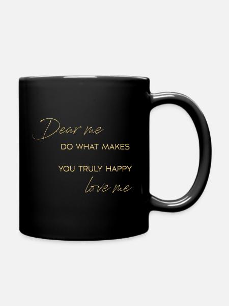 dear me - Tasse einfarbig - Schwarz