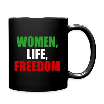women life freedom Iran revolution - Full Colour Mug - black - Right
